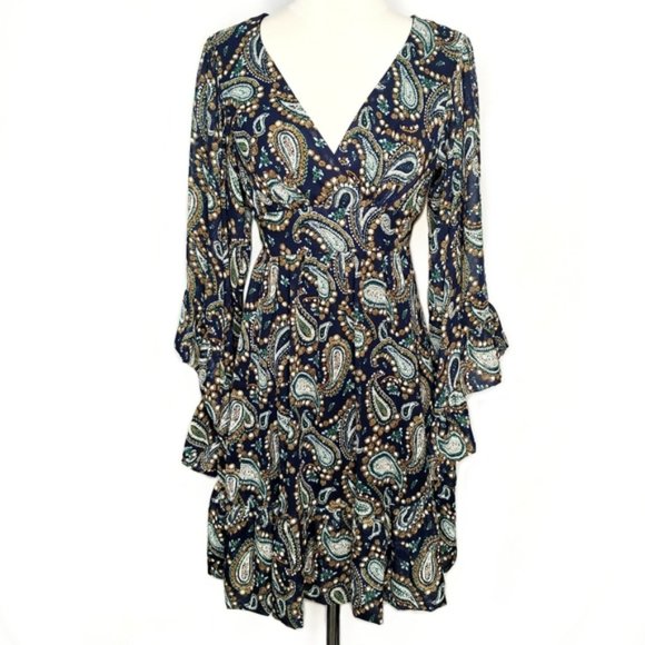 Betsey Johnson Dresses & Skirts - Betsey Johnson Bambi ruffle paisley dress